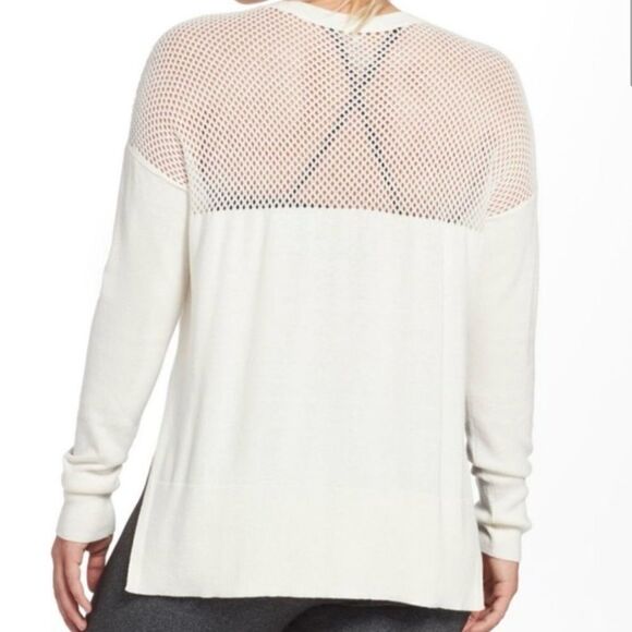 NWT CALIA Carrie Underwood Journey Open Stitch Pullover Sweater White Ivory XS - Picture 2 of 10
